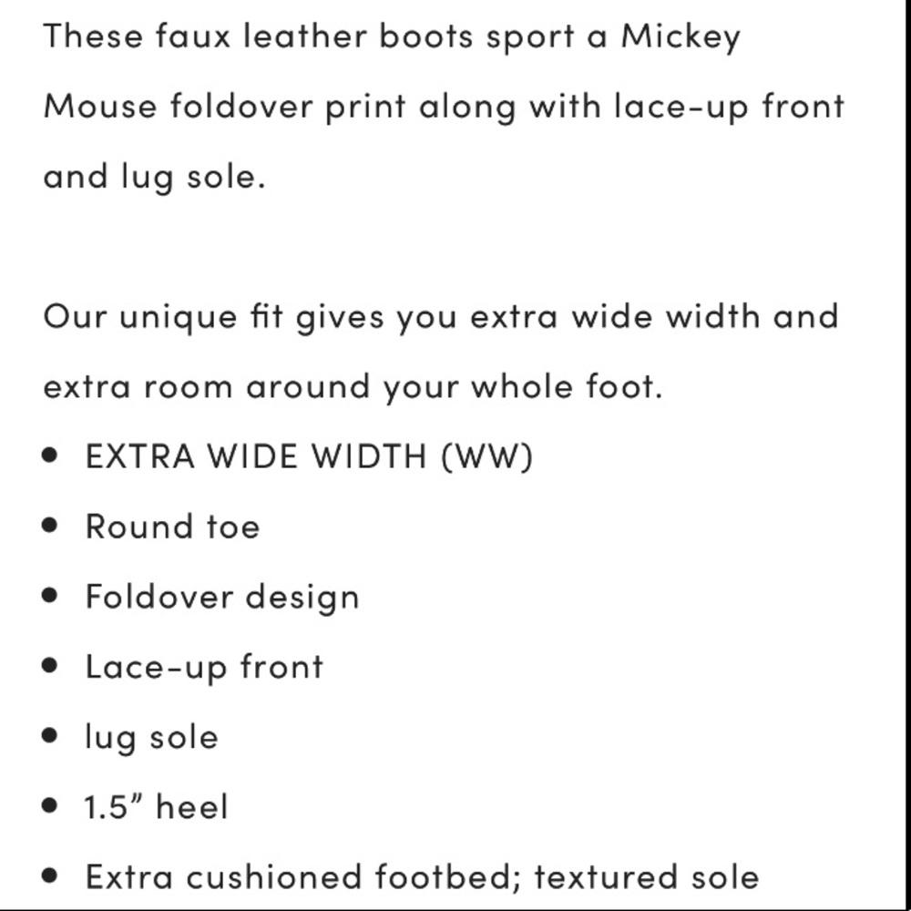 TORRID MICKEY BLACK FAUX LEATHER COMBAT BOOT (WW) - Picture 3 of 3